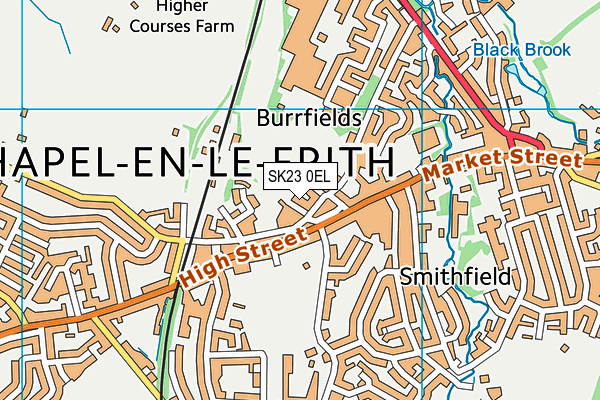 SK23 0EL map - OS VectorMap District (Ordnance Survey) SK23 0EL map - OS VectorMap District (Ordnance Survey)