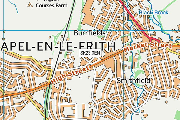 SK23 0EN map - OS VectorMap District (Ordnance Survey) SK23 0EN map - OS VectorMap District (Ordnance Survey)