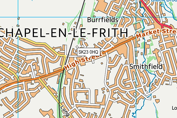 SK23 0HQ map - OS VectorMap District (Ordnance Survey) SK23 0HQ map - OS VectorMap District (Ordnance Survey)