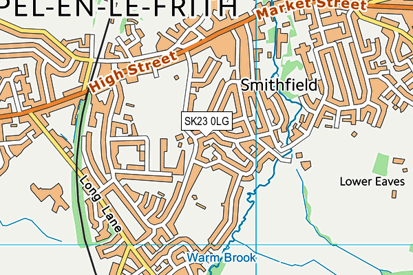 SK23 0LG map - OS VectorMap District (Ordnance Survey) SK23 0LG map - OS VectorMap District (Ordnance Survey)