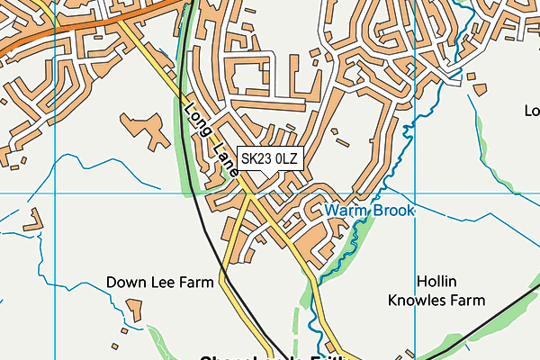 SK23 0LZ map - OS VectorMap District (Ordnance Survey) SK23 0LZ map - OS VectorMap District (Ordnance Survey)
