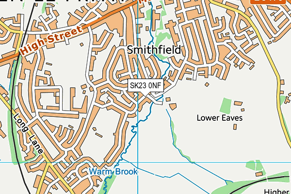 SK23 0NF map - OS VectorMap District (Ordnance Survey) SK23 0NF map - OS VectorMap District (Ordnance Survey)