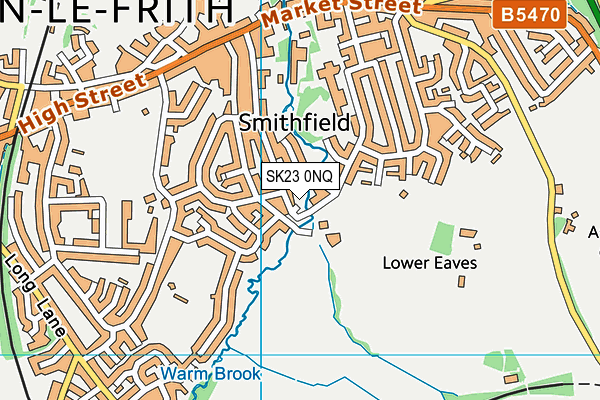SK23 0NQ map - OS VectorMap District (Ordnance Survey) SK23 0NQ map - OS VectorMap District (Ordnance Survey)