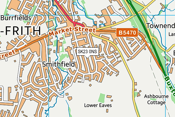SK23 0NS map - OS VectorMap District (Ordnance Survey) SK23 0NS map - OS VectorMap District (Ordnance Survey)