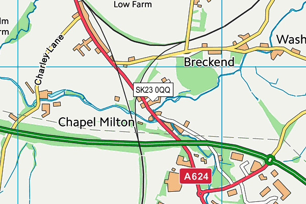 SK23 0QQ map - OS VectorMap District (Ordnance Survey) SK23 0QQ map - OS VectorMap District (Ordnance Survey)