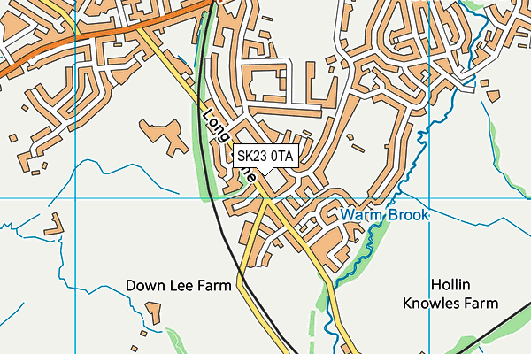 SK23 0TA map - OS VectorMap District (Ordnance Survey) SK23 0TA map - OS VectorMap District (Ordnance Survey)