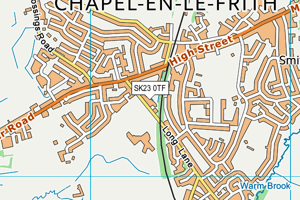 SK23 0TF map - OS VectorMap District (Ordnance Survey) SK23 0TF map - OS VectorMap District (Ordnance Survey)