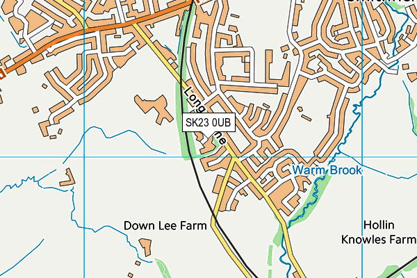 SK23 0UB map - OS VectorMap District (Ordnance Survey) SK23 0UB map - OS VectorMap District (Ordnance Survey)