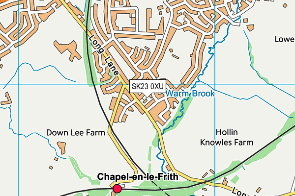 SK23 0XU map - OS VectorMap District (Ordnance Survey) SK23 0XU map - OS VectorMap District (Ordnance Survey)