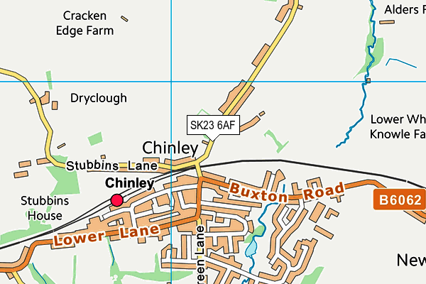 SK23 6AF map - OS VectorMap District (Ordnance Survey) SK23 6AF map - OS VectorMap District (Ordnance Survey)
