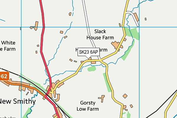 SK23 6AP map - OS VectorMap District (Ordnance Survey) SK23 6AP map - OS VectorMap District (Ordnance Survey)