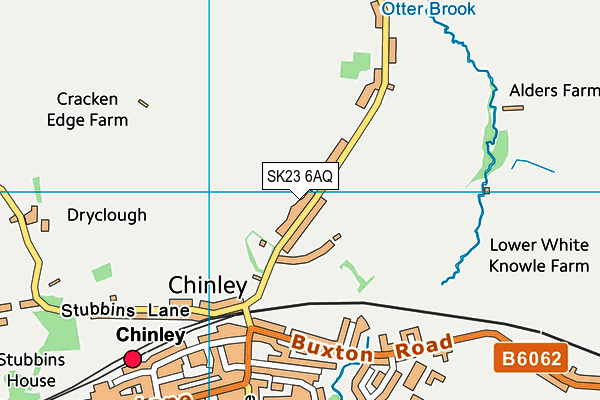 SK23 6AQ map - OS VectorMap District (Ordnance Survey)