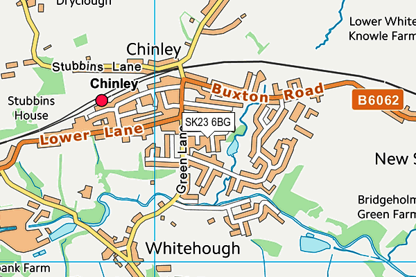 SK23 6BG map - OS VectorMap District (Ordnance Survey)