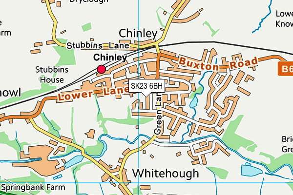 SK23 6BH map - OS VectorMap District (Ordnance Survey) SK23 6BH map - OS VectorMap District (Ordnance Survey)