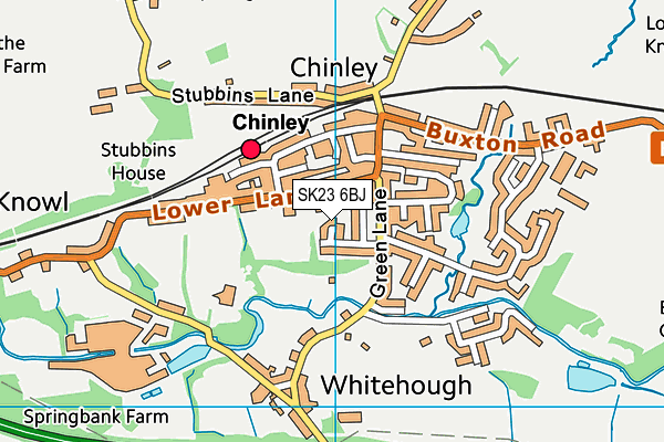 SK23 6BJ map - OS VectorMap District (Ordnance Survey) SK23 6BJ map - OS VectorMap District (Ordnance Survey)