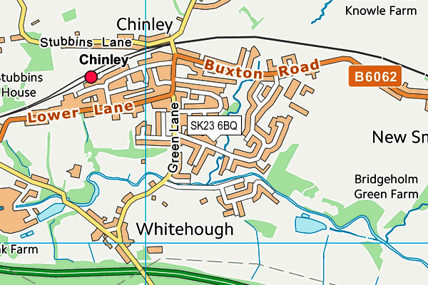 SK23 6BQ map - OS VectorMap District (Ordnance Survey)