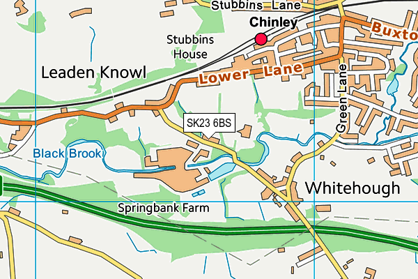 SK23 6BS map - OS VectorMap District (Ordnance Survey) SK23 6BS map - OS VectorMap District (Ordnance Survey)