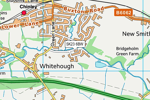 SK23 6BW map - OS VectorMap District (Ordnance Survey) SK23 6BW map - OS VectorMap District (Ordnance Survey)