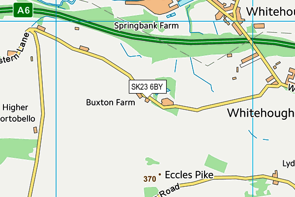 SK23 6BY map - OS VectorMap District (Ordnance Survey) SK23 6BY map - OS VectorMap District (Ordnance Survey)