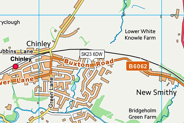 SK23 6DW map - OS VectorMap District (Ordnance Survey) SK23 6DW map - OS VectorMap District (Ordnance Survey)
