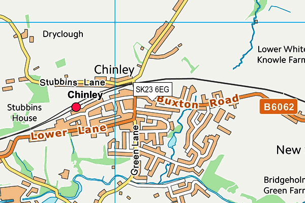 SK23 6EG map - OS VectorMap District (Ordnance Survey) SK23 6EG map - OS VectorMap District (Ordnance Survey)