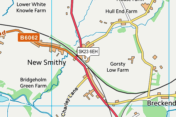 SK23 6EH map - OS VectorMap District (Ordnance Survey)