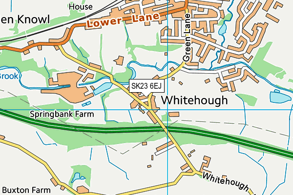 SK23 6EJ map - OS VectorMap District (Ordnance Survey)