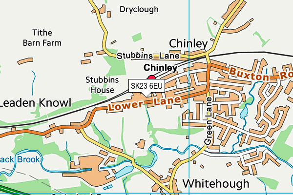 SK23 6EU map - OS VectorMap District (Ordnance Survey) SK23 6EU map - OS VectorMap District (Ordnance Survey)