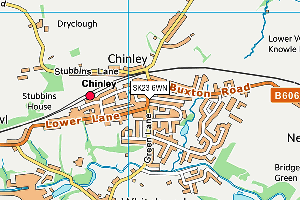SK23 6WN map - OS VectorMap District (Ordnance Survey) SK23 6WN map - OS VectorMap District (Ordnance Survey)