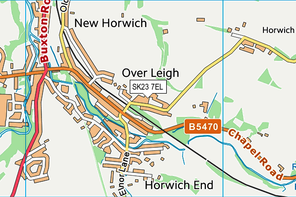 SK23 7EL map - OS VectorMap District (Ordnance Survey) SK23 7EL map - OS VectorMap District (Ordnance Survey)