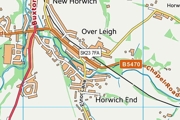 SK23 7FA map - OS VectorMap District (Ordnance Survey) SK23 7FA map - OS VectorMap District (Ordnance Survey)