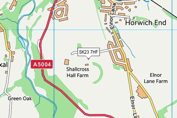 SK23 7HF map - OS VectorMap District (Ordnance Survey) SK23 7HF map - OS VectorMap District (Ordnance Survey)