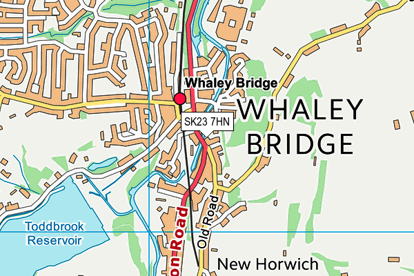 SK23 7HN map - OS VectorMap District (Ordnance Survey)