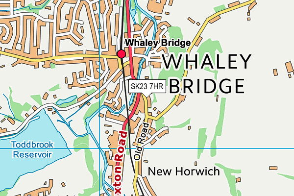 SK23 7HR map - OS VectorMap District (Ordnance Survey)
