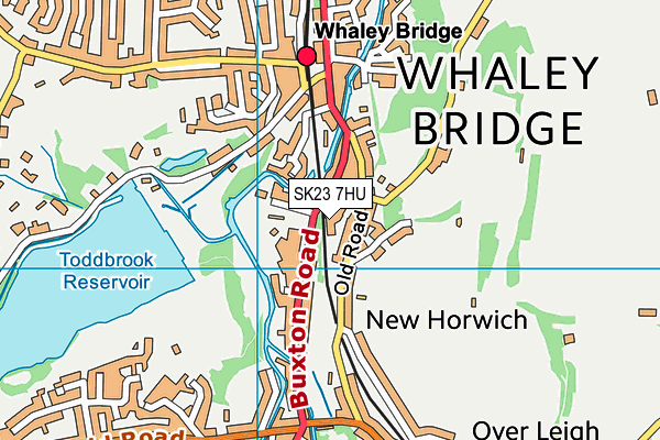 SK23 7HU map - OS VectorMap District (Ordnance Survey)