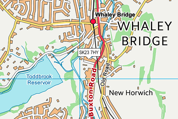 SK23 7HY map - OS VectorMap District (Ordnance Survey)