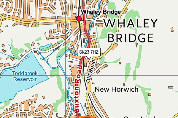SK23 7HZ map - OS VectorMap District (Ordnance Survey) SK23 7HZ map - OS VectorMap District (Ordnance Survey)