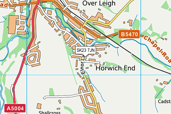 SK23 7JN map - OS VectorMap District (Ordnance Survey) SK23 7JN map - OS VectorMap District (Ordnance Survey)