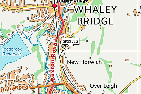 SK23 7LG map - OS VectorMap District (Ordnance Survey) SK23 7LG map - OS VectorMap District (Ordnance Survey)