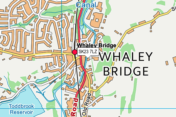 SK23 7LZ map - OS VectorMap District (Ordnance Survey) SK23 7LZ map - OS VectorMap District (Ordnance Survey)