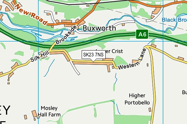 SK23 7NS map - OS VectorMap District (Ordnance Survey)