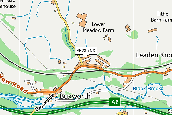 SK23 7NX map - OS VectorMap District (Ordnance Survey)
