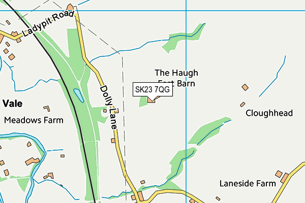 SK23 7QG map - OS VectorMap District (Ordnance Survey) SK23 7QG map - OS VectorMap District (Ordnance Survey)