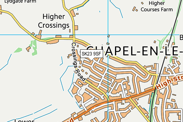 SK23 9SF map - OS VectorMap District (Ordnance Survey) SK23 9SF map - OS VectorMap District (Ordnance Survey)