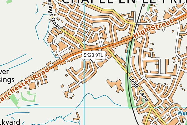 SK23 9TL map - OS VectorMap District (Ordnance Survey) SK23 9TL map - OS VectorMap District (Ordnance Survey)