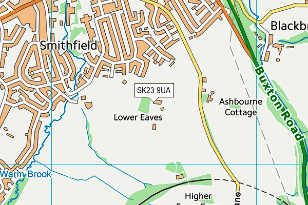 SK23 9UA map - OS VectorMap District (Ordnance Survey)