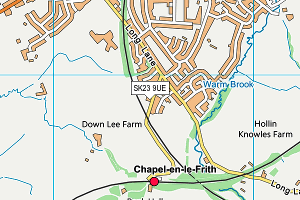 SK23 9UE map - OS VectorMap District (Ordnance Survey) SK23 9UE map - OS VectorMap District (Ordnance Survey)