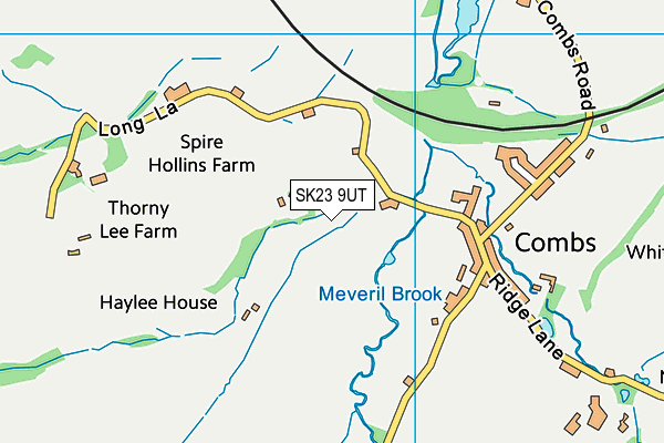 SK23 9UT map - OS VectorMap District (Ordnance Survey) SK23 9UT map - OS VectorMap District (Ordnance Survey)