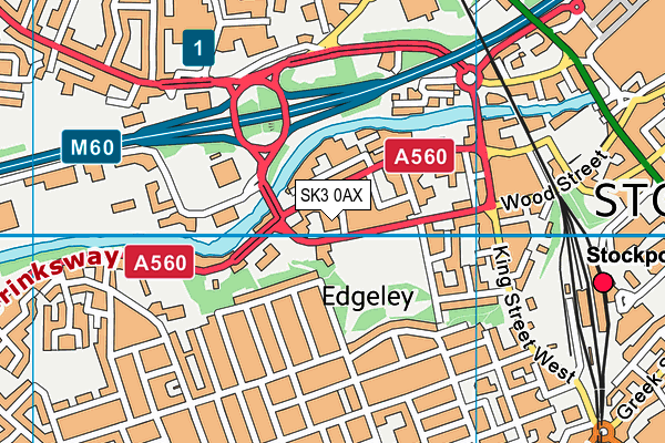 SK3 0AX map - OS VectorMap District (Ordnance Survey) SK3 0AX map - OS VectorMap District (Ordnance Survey)