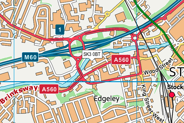 SK3 0BT map - OS VectorMap District (Ordnance Survey) SK3 0BT map - OS VectorMap District (Ordnance Survey)